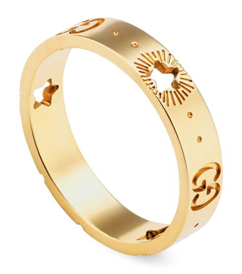 gucci heart ring with diamond|Gucci Icon Ring with Star Detail in Yellow Gold .